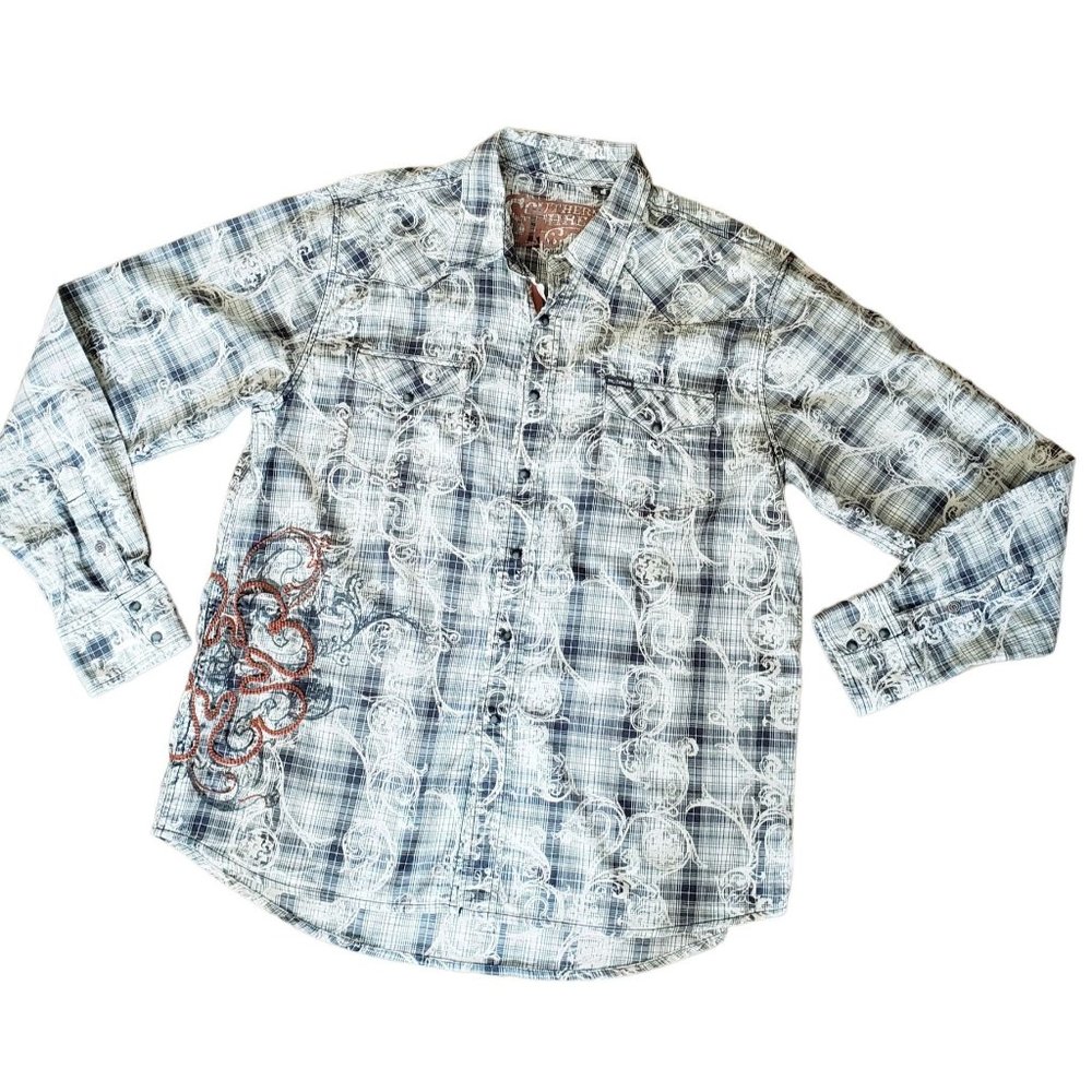 Men's Southern Thread Long Sleaved Vintage Inspired Western Shirt Size  XL